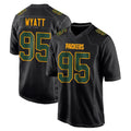 Choea GB.Packers #95 Devonte Wyatt Player Black Fashion Home Game Stitched Jerseys