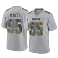 Choea GB.Packers #95 Devonte Wyatt Player Gray Atmosphere Fashion Home Game Stitched Jerseys