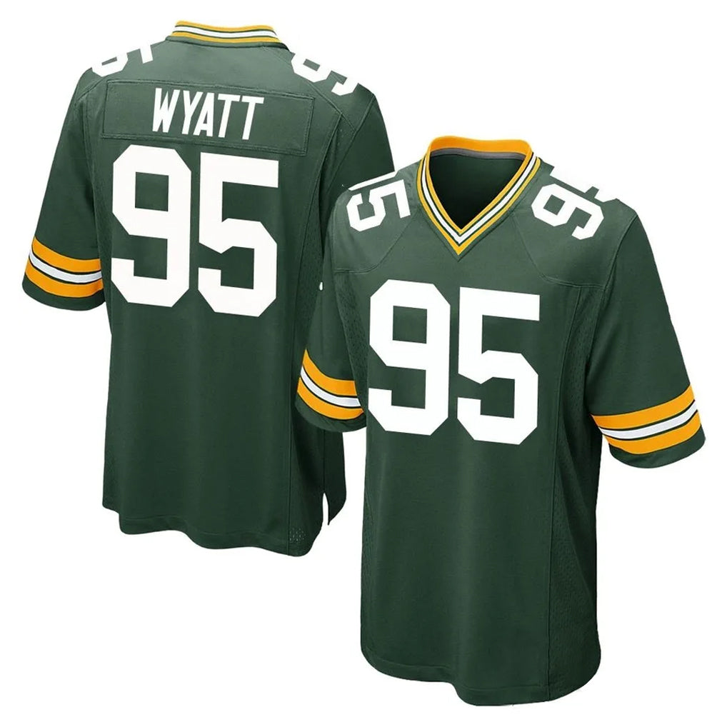 Choea GB.Packers #95 Devonte Wyatt Player Green Home Game Stitched Jerseys