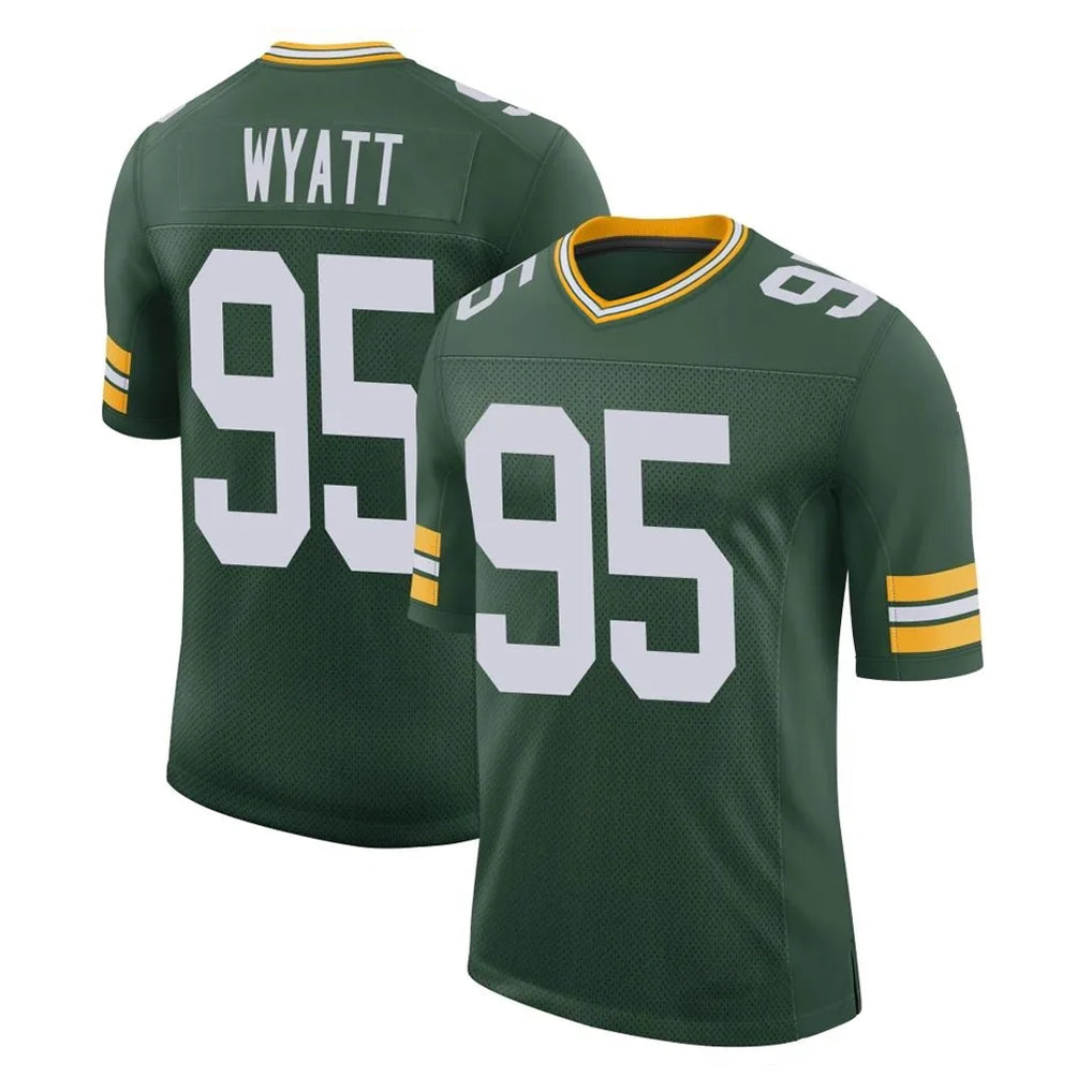 Choea GB.Packers #95 Devonte Wyatt Player Green Limited Classic Home Game Stitched Jerseys
