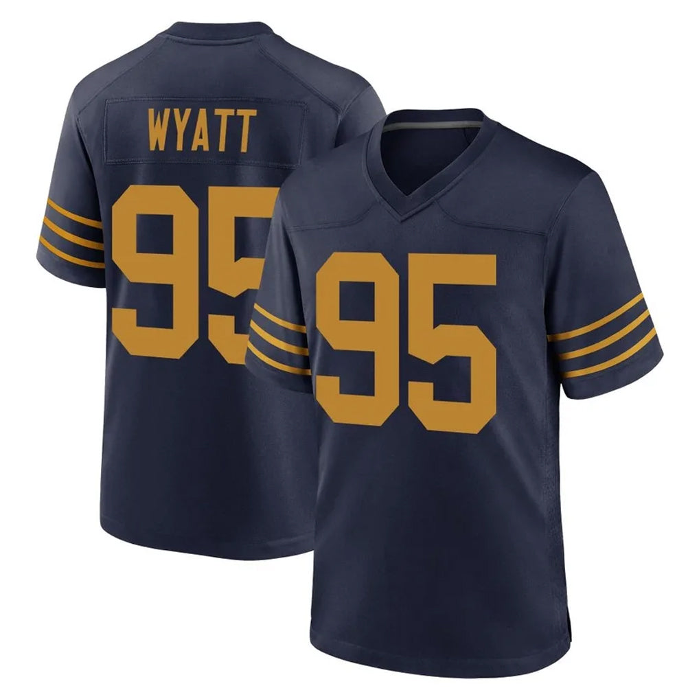 Choea GB.Packers #95 Devonte Wyatt Player Navy The 1923 Classic Home Game Stitched Jerseys