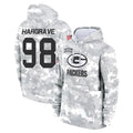 Choea GB.Packers #98 Javon Hargrave Player Arctic Camo Salute to Service Hoodies Limited Game Stitched Jerseys