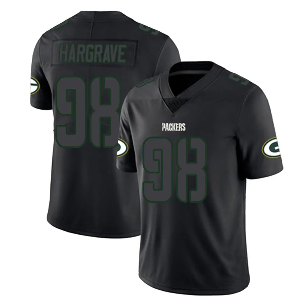 Choea GB.Packers #98 Javon Hargrave Player Black Impact Limited Home Game Stitched Jerseys