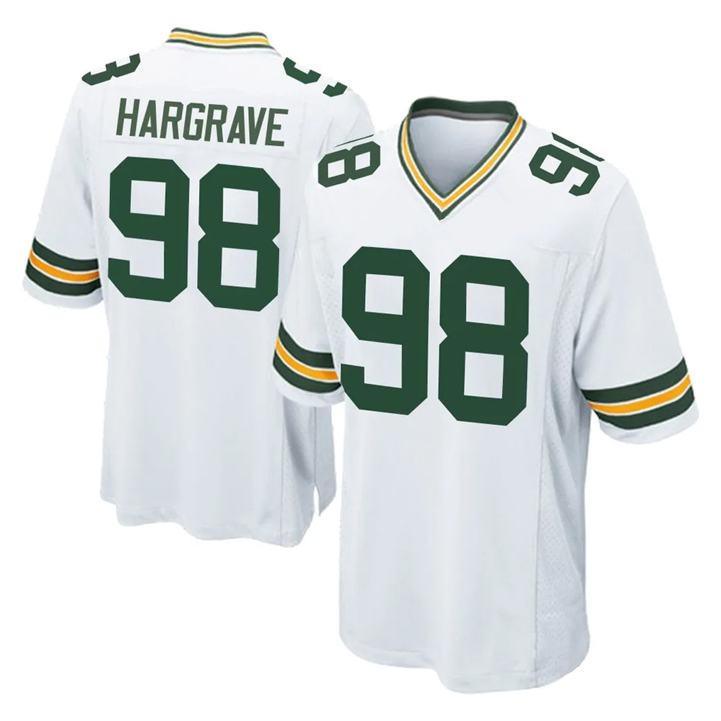 Choea GB.Packers #98 Javon Hargrave Player White Home Game Stitched Jerseys