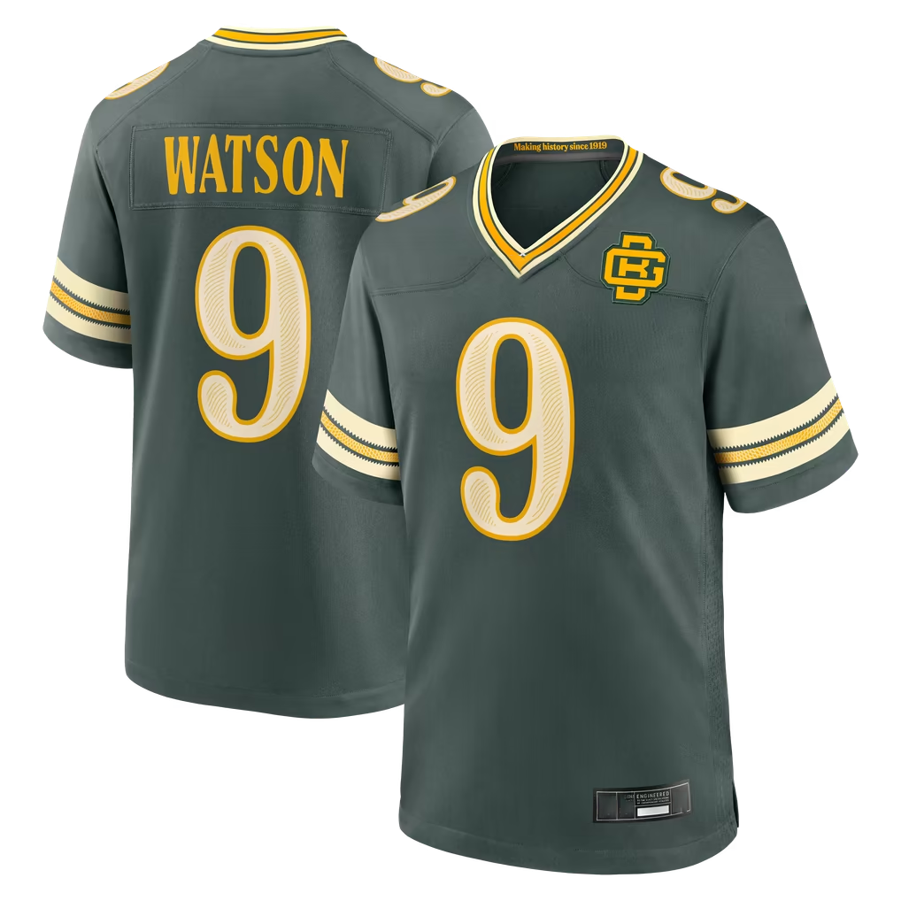 Choea GB.Packers #9 Christian Watson Green 2026 Rivalries Collection Game Stitched Jerseys