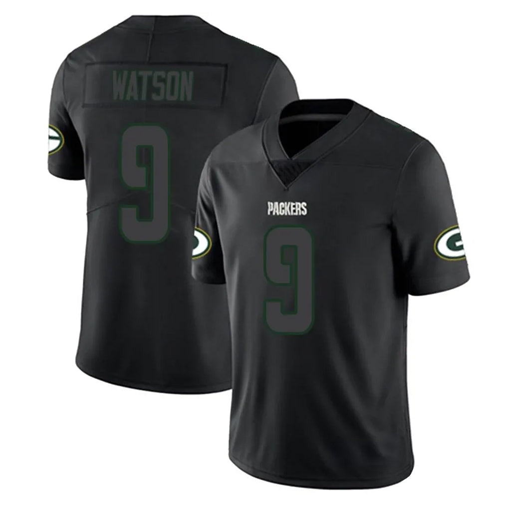 Choea GB.Packers #9 Christian Watson Player Black Impact Limited Home Game Stitched Jerseys