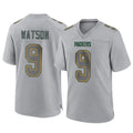 Choea GB.Packers #9 Christian Watson Player Gray Atmosphere Fashion Home Game Stitched Jerseys