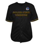 Choea G.State Warriors Black Big & Tall Pop Full-Button Jerseys