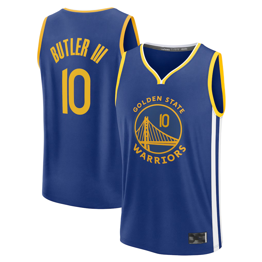 Choea G.State Warriors #10 Jimmy Butler III Royal Fast Break Replica Player Jerseys - Icon Edition