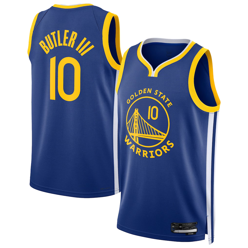 Choea G.State Warriors #10 Jimmy Butler III Royal Swingman Player Jerseys - Icon Edition
