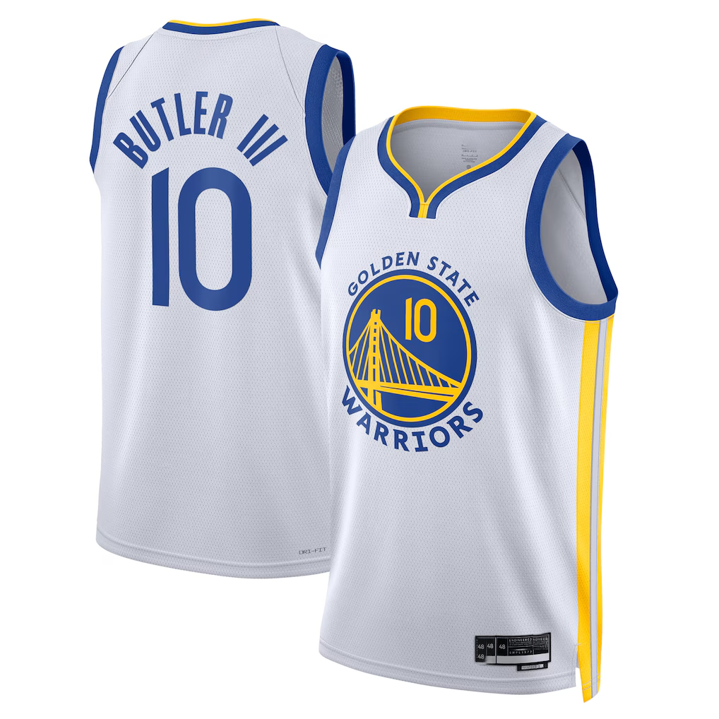Choea G.State Warriors #10 Jimmy Butler III White Swingman Jerseys - Association Edition