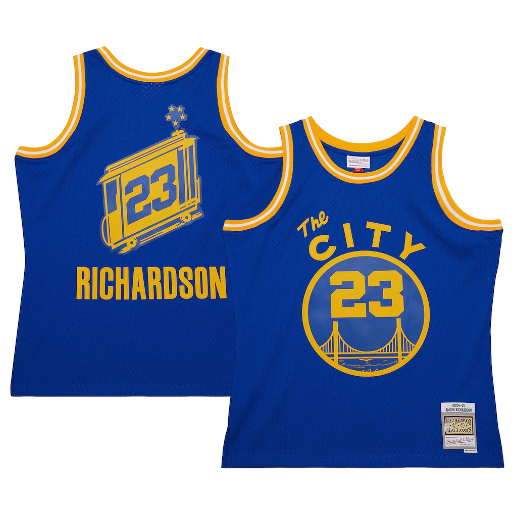 Choea G.State Warriors #23 Jason Richardson Mitchell & Ness Royal 200405 Hardwood Classics Swingman Jerseys
