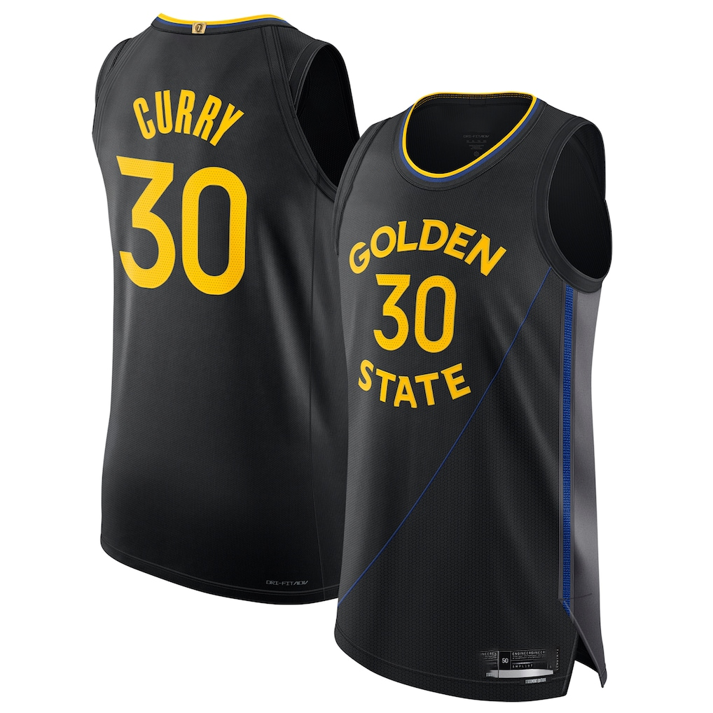 Choea G.State Warriors #30 Stephen Curry Black 202425 Authentic Jerseys - Statement Edition