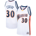 Choea G.State Warriors #30 Stephen Curry Mitchell & Ness White Hardwood Classics Swingman Jerseys