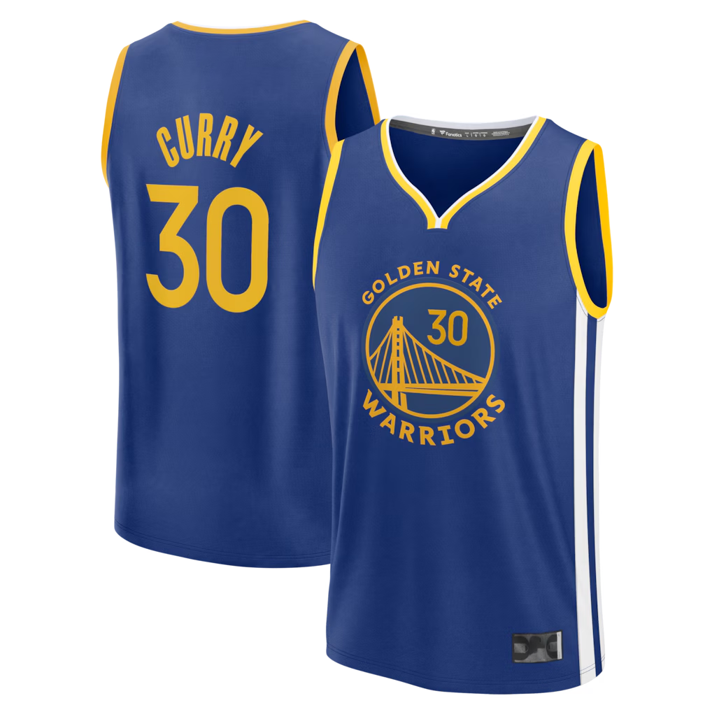 Choea G.State Warriors #30 Stephen Curry Royal Fast Break Replica Jerseys - Icon Edition