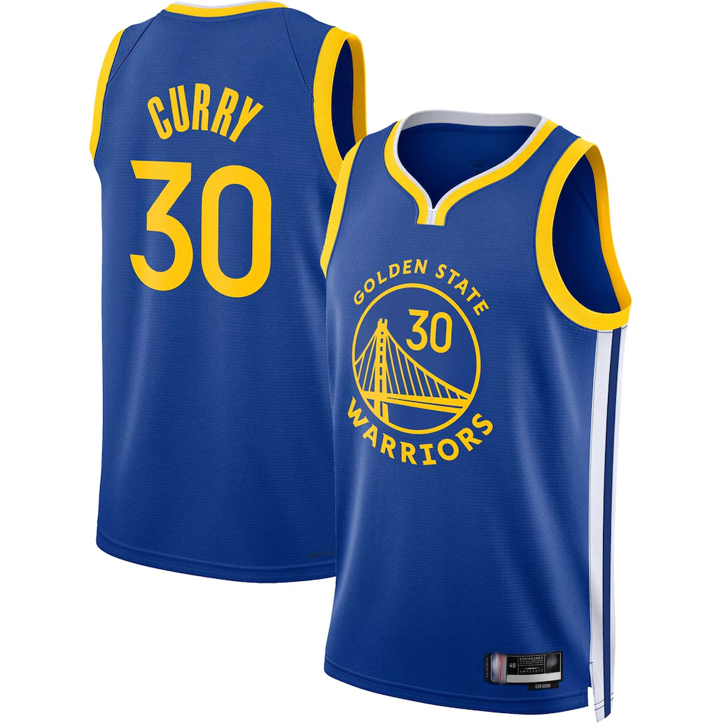Choea G.State Warriors #30 Stephen Curry Royal Swingman Jerseys - Icon Edition