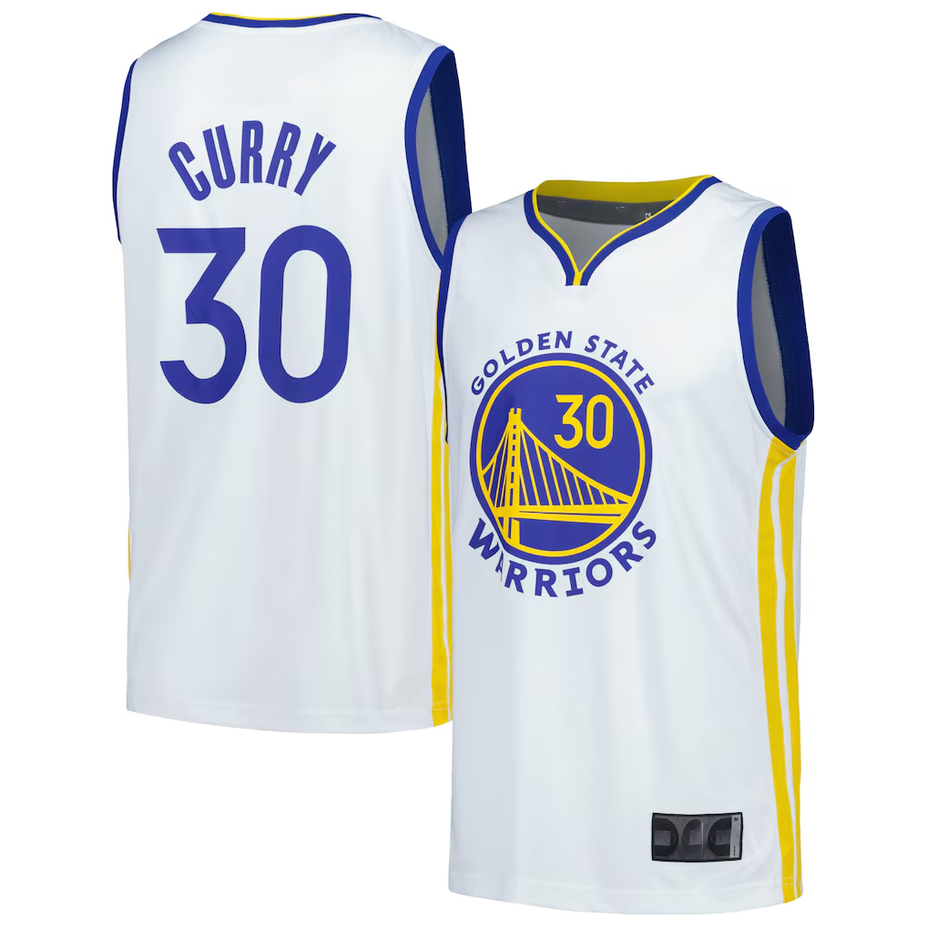 Choea G.State Warriors #30 Stephen Curry White Fast Break Replica Player Jerseys - Association Edition