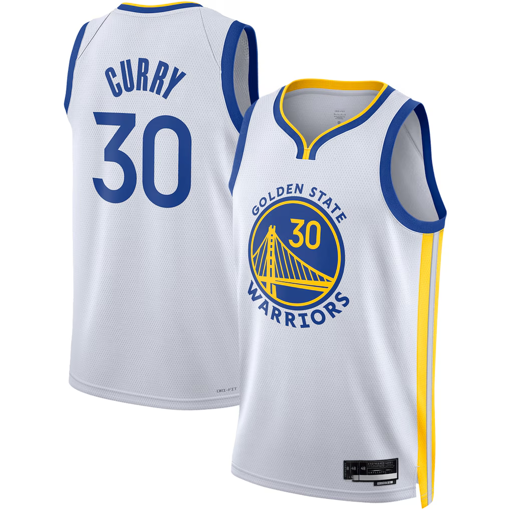 Choea G.State Warriors #30 Stephen Curry White Swingman Jerseys - Association Edition