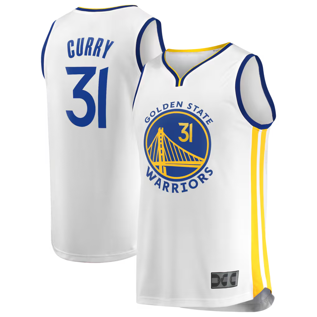 Choea G.State Warriors #31 Seth Curry White Fast Break Replica Player Jerseys - Association Edition