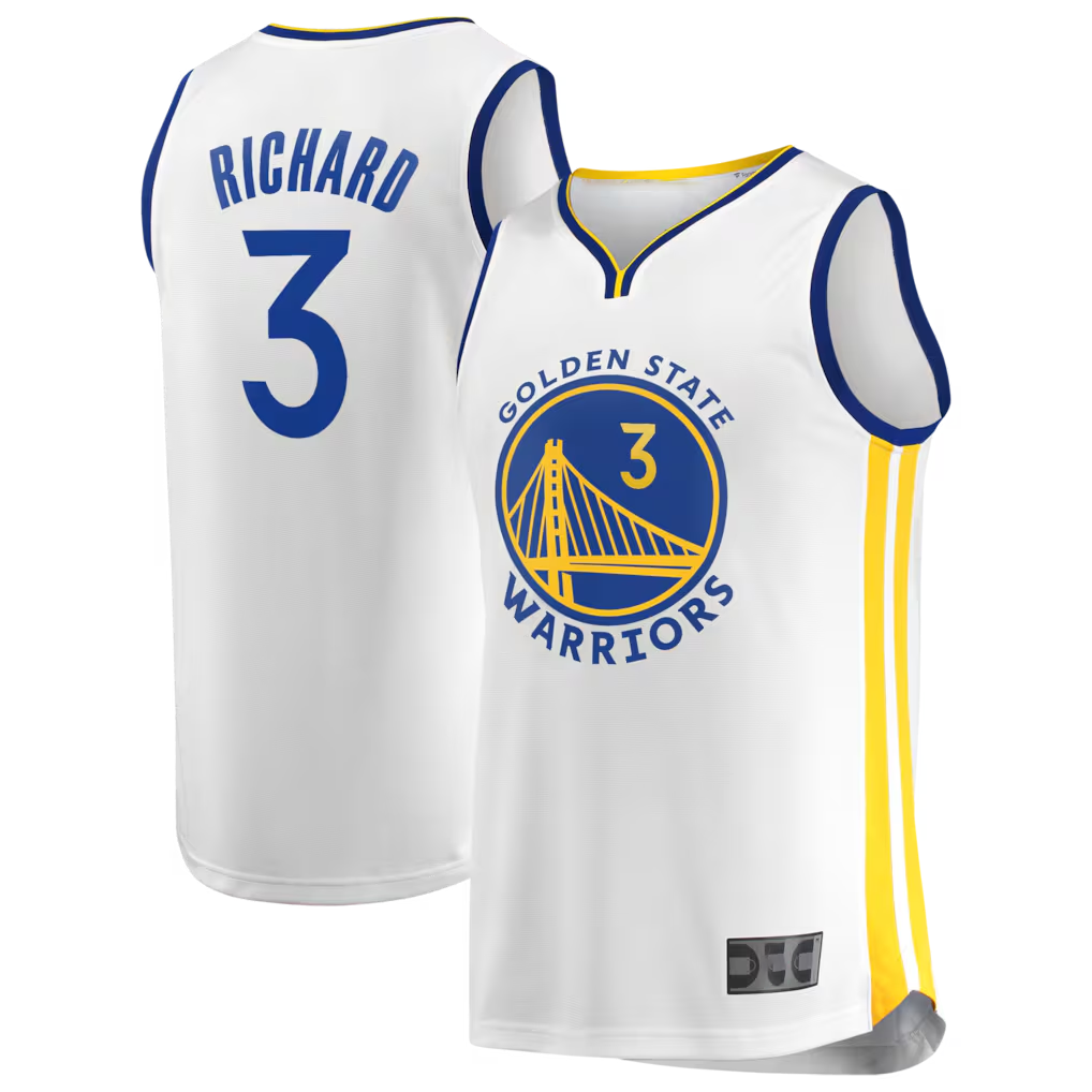 Choea G.State Warriors #3 Will Richard White Fast Break Replica Player Jerseys - Association Edition