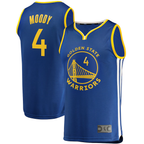 Choea G.State Warriors #4 Moses Moody Royal Fast Break Replica Jerseys - Icon Edition