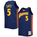 Choea G.State Warriors #5 Baron Davis Mitchell & Ness Navy Big & Tall Hardwood Classics 200607 Swingman Jerseys