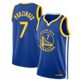Choea G.State Warriors #7 Kristaps Porzi??is Royal Swingman Jerseys - Icon Edition