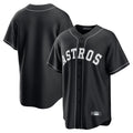 Choea H.Astros Black Home Game Blank Player Stitched Jerseys