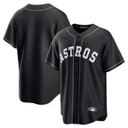Choea H.Astros Black Home Game Blank Player Stitched Jerseys