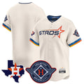Choea H.Astros Cream City Connect Texas Patch Vapor Premier Blank Player Limited Home Stitched Jerseys