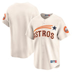 Choea H.Astros Cream Throwback Cooperstown Collection Limited Blank Player Stitched Jerseys