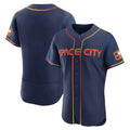 Choea H.Astros Navy City Connect Limited Elite Home Blank Player Stitched Jerseys