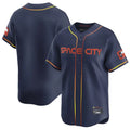 Choea H.Astros Navy City Connect Limited Home Blank Player Stitched Jerseys