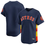 Choea H.Astros Navy Home Limited Blank Player Stitched Jerseys