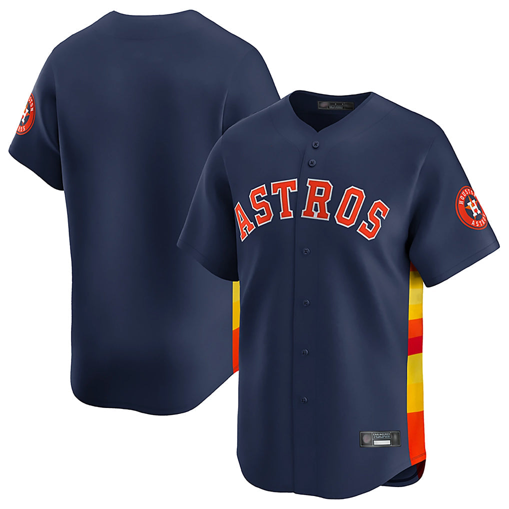 Choea H.Astros Navy Home Limited Blank Player Stitched Jerseys