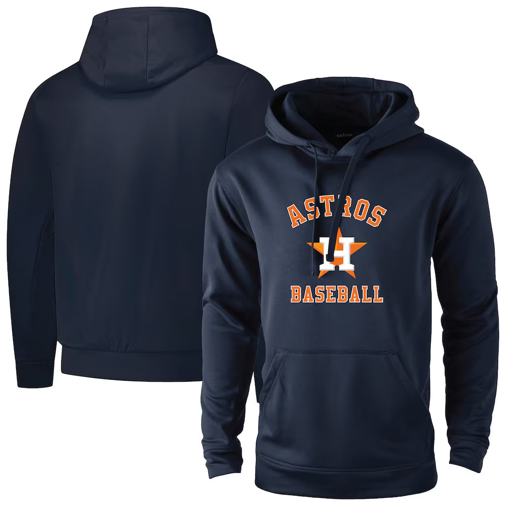 Choea H.Astros Navy Pullover Hoodie Blank Player Stitched Jerseys