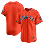 Choea H.Astros Orange Home Limited Blank Player Stitched Jerseys