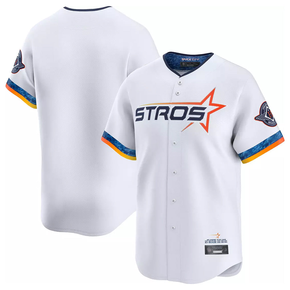 Choea H.Astros White City Connect Limited Home Blank Player Stitched Jerseys