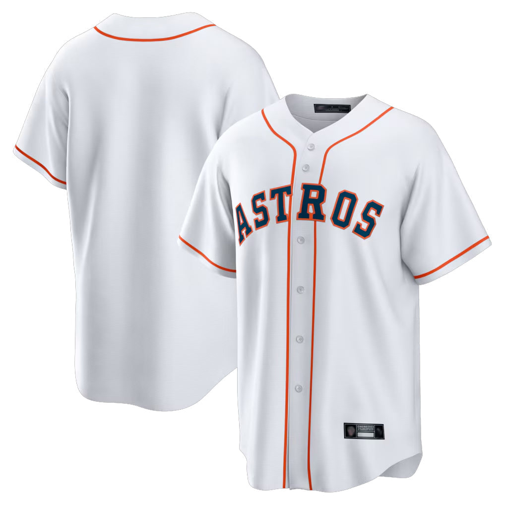 Choea H.Astros White Home Game Blank Player Stitched Jerseys