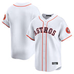 Choea H.Astros White Home Limited Blank Player Stitched Jerseys