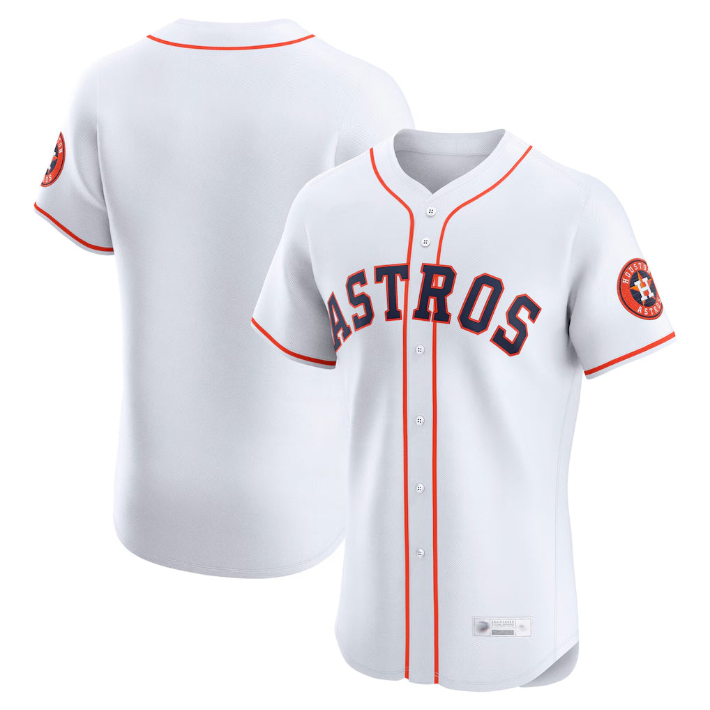 Choea H.Astros White Home Limited Elite Blank Player Stitched Jerseys