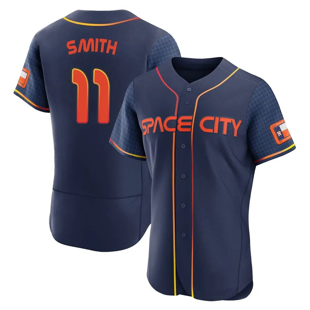 Choea H.Astros #11 Cam Smith Player Navy City Connect Limited Elite Home Stitched Jerseys