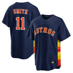 Choea H.Astros #11 Cam Smith Player Navy Home Game Stitched Jerseys