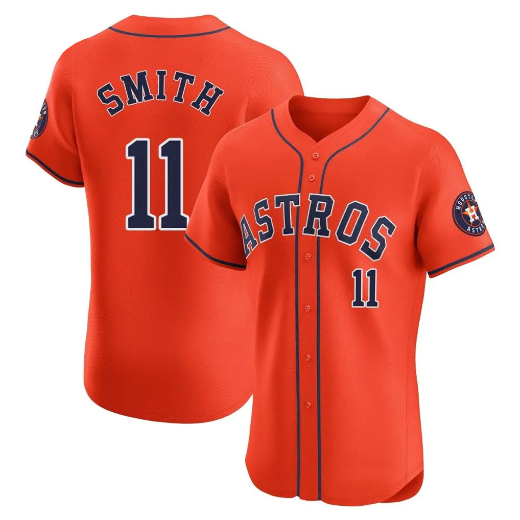 Choea H.Astros #11 Cam Smith Player Orange Home Limited Elite Stitched Jerseys