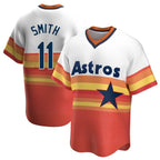 Choea H.Astros #11 Cam Smith Player Rainbow Cooperstown Collection T-shirt Stitched Jerseys