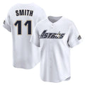 Choea H.Astros #11 Cam Smith Player White Throwback Cooperstown Collection Limited Stitched Jerseys