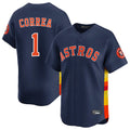 Choea H.Astros #1 Carlos Correa Player Navy Home Limited Stitched Jerseys