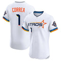 Choea H.Astros #1 Carlos Correa Player White City Connect Limited Elite Home Stitched Jerseys