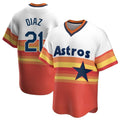 Choea H.Astros #21 Yainer Diaz Player Rainbow Cooperstown Collection T-shirt Stitched Jerseys