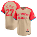Choea H.Astros #27 Jose Altuve Player Cream American League All-Star Game Limited Stitched Jerseys